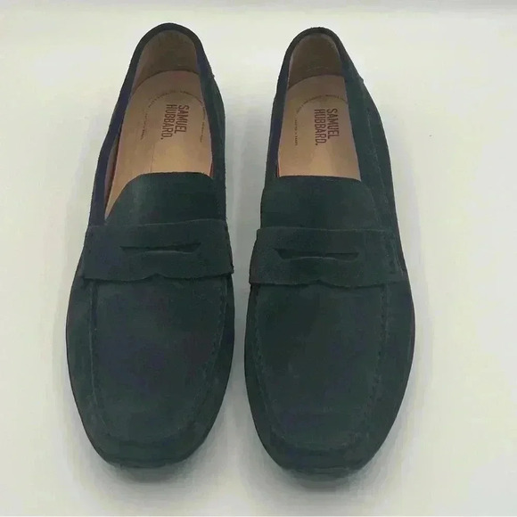 Samuel Hubbard Men’s Free Spirit Driver Suede Navy Size 13 Brazilian Shoe - Picture 1 of 11